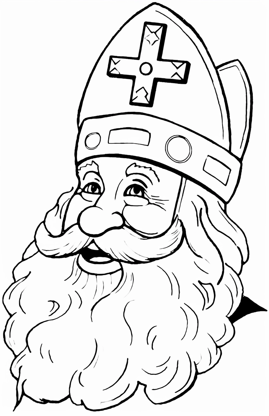 Sinterklaas Is Jarig coloring page for children