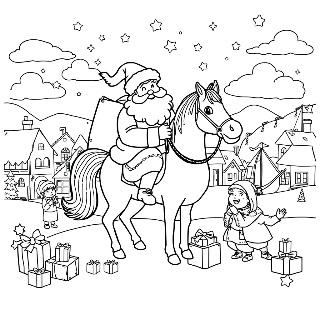 Sinterklaas Kleurplaat Moeilijk Kleurplaat coloring page for children
