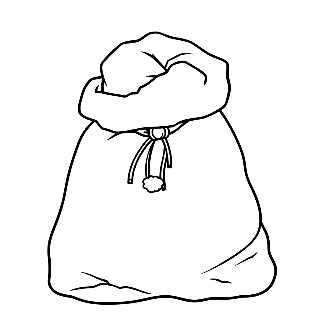 Sinterklaas Zak Feestdagen Seizoenen Cadeaus Kinderen coloring page for children