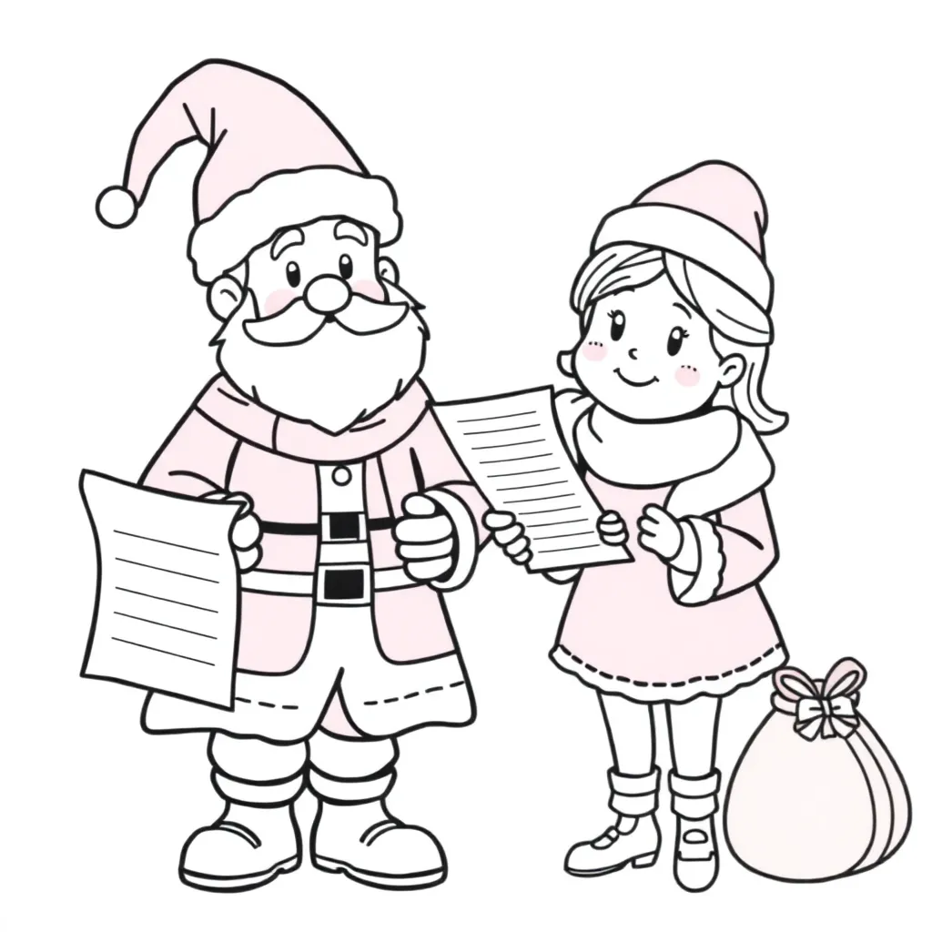 Sinterklaas Zwarte Piet Feestelijk Traditioneel Cadeaus coloring page for children