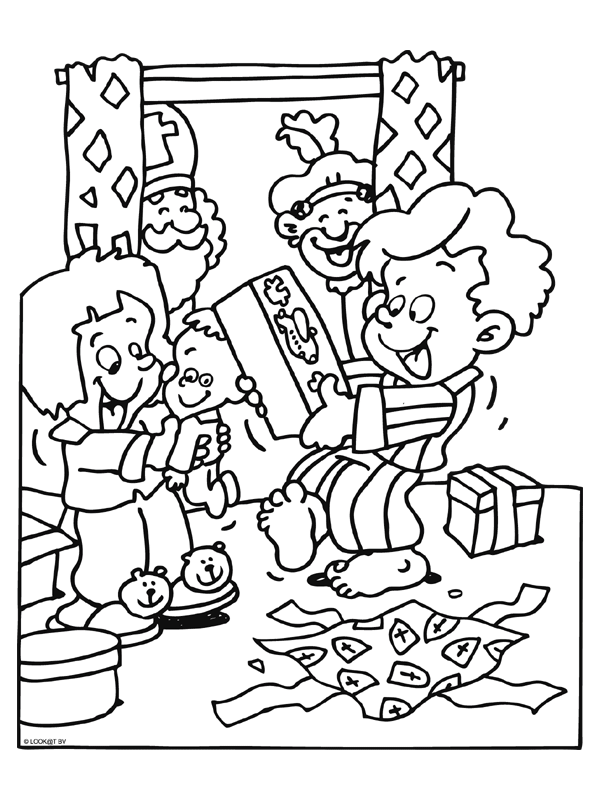 Sinterklaas04 coloring page for children