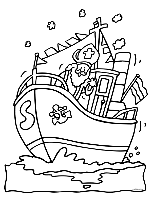 Sinterklaas05 coloring page for children