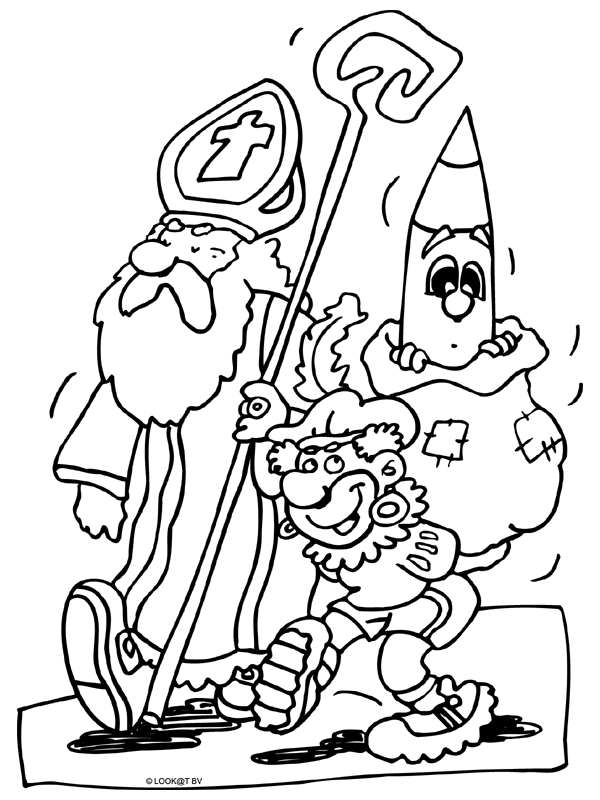 Sinterklaas06 coloring page for children