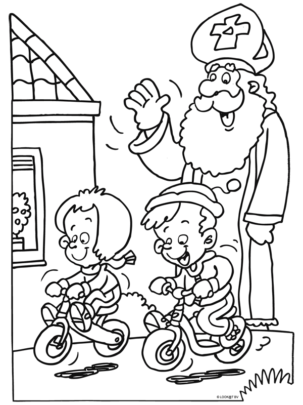Sinterklaas07 coloring page for children