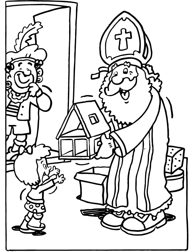 Sinterklaas08 coloring page for children