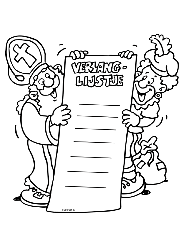 Sinterklaas09 coloring page for children