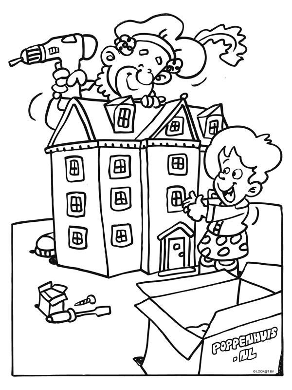 Sinterklaas10 coloring page for children