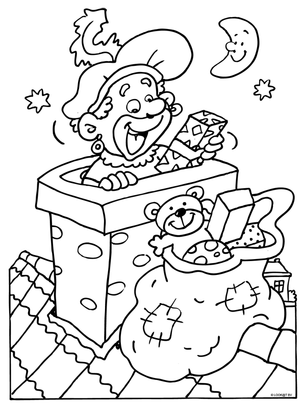 Sinterklaas11 coloring page for children