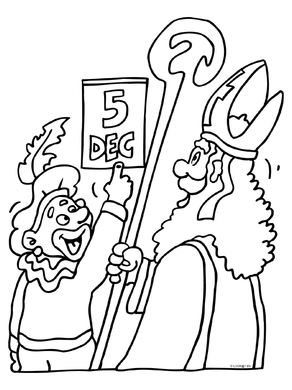 Sinterklaas12 coloring page for children