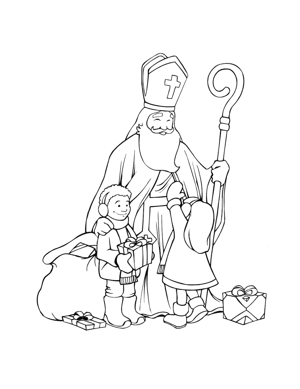 Sinterklaas46 coloring page for children