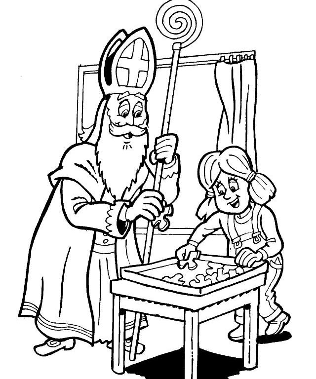 Sinterklaas48 coloring page for children