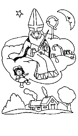 Sinterklaas57 coloring page for children