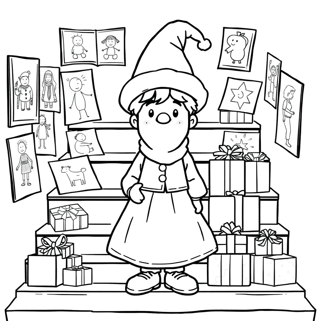 Sinterklaasfeest Feestelijke Tekeningen Traditionele Sint... coloring page for children