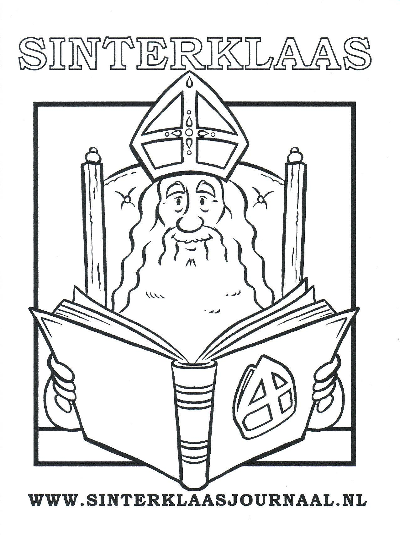 Sinterklaasjournaal Kleurplaat_04 coloring page for children