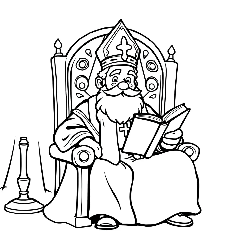 Sinterklaasjournaal Ontspannen Sinterklaas Nederlandse Tr... coloring page for children