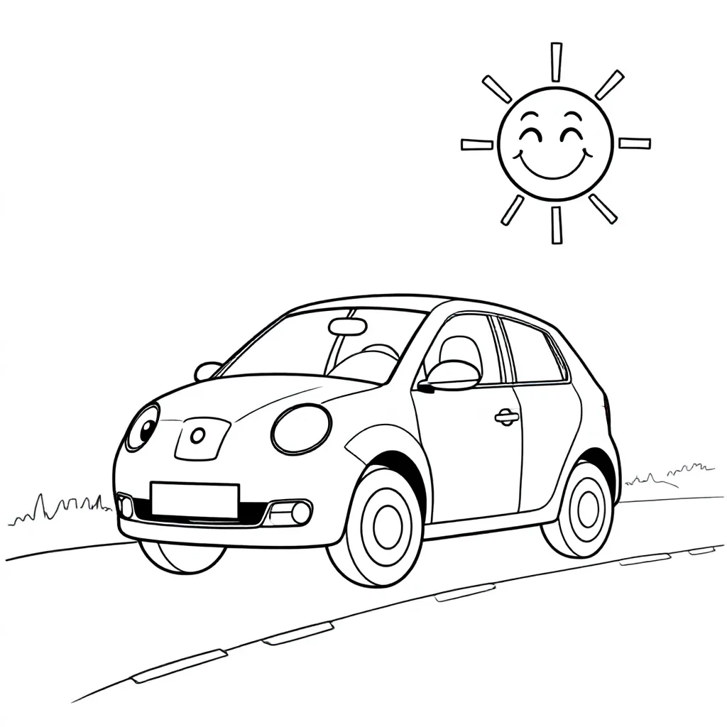 Skoda kleurplaten voorbeeld