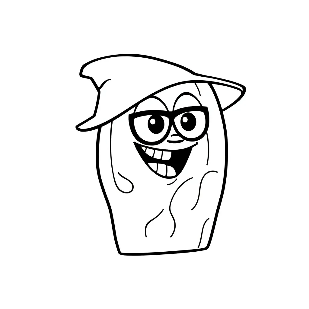 Sneaky kleurplaten voorbeeld