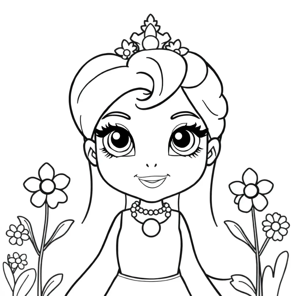 Sofia Prinses Tekenen Creatief Kindvriendelijk coloring page for children