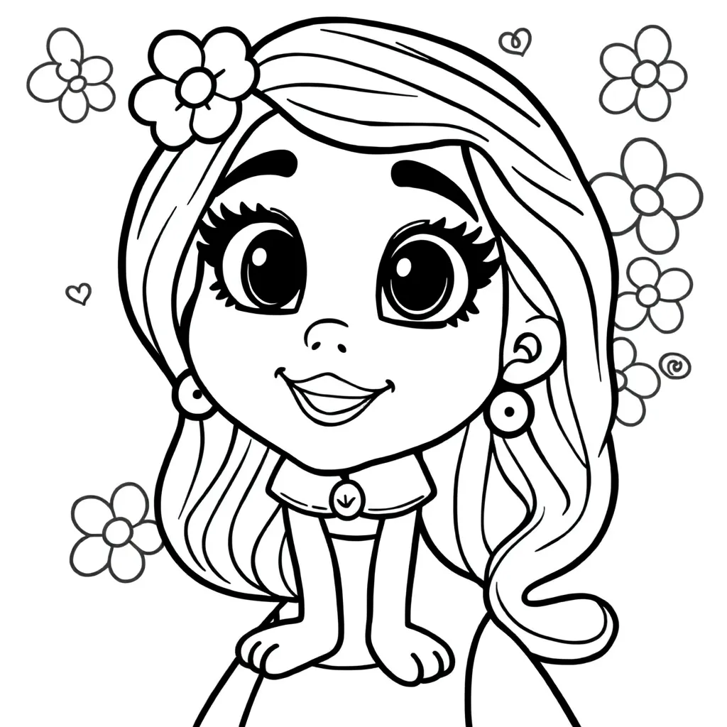 Sofia Prinses Tekenfilm Creatief Kindvriendelijk coloring page for children