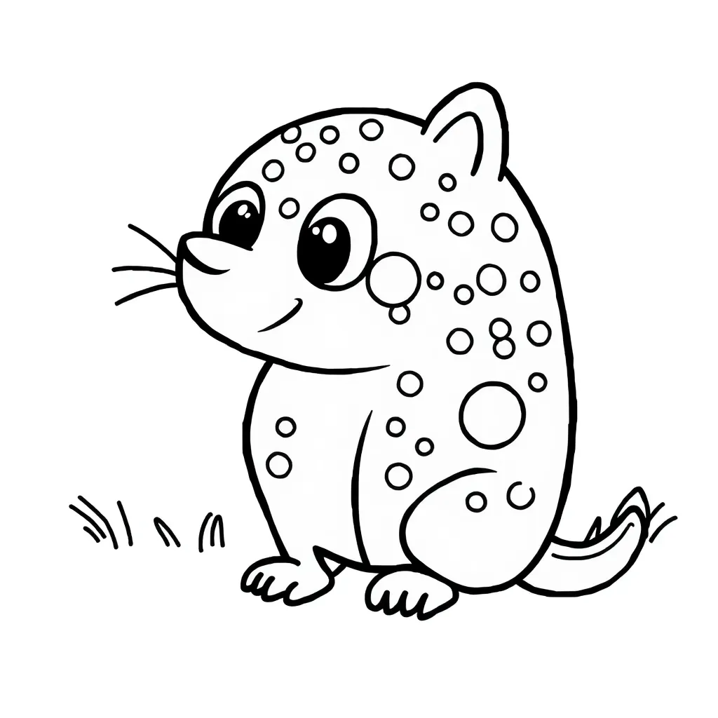 Speckles coloring page for children