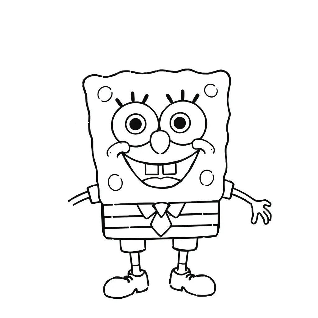 Spongebob Zeemeermin Cartoon Grappig Avontuur coloring page for children