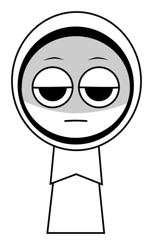 Sprunki Jevin coloring page for children