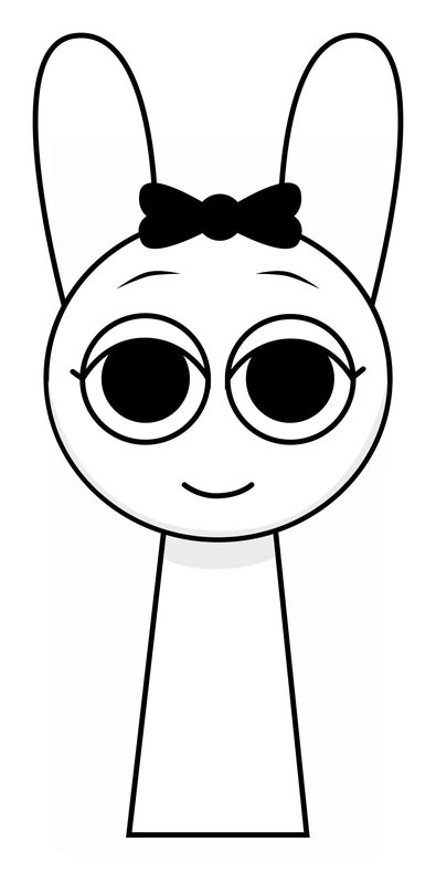 Sprunki Pinki coloring page for children