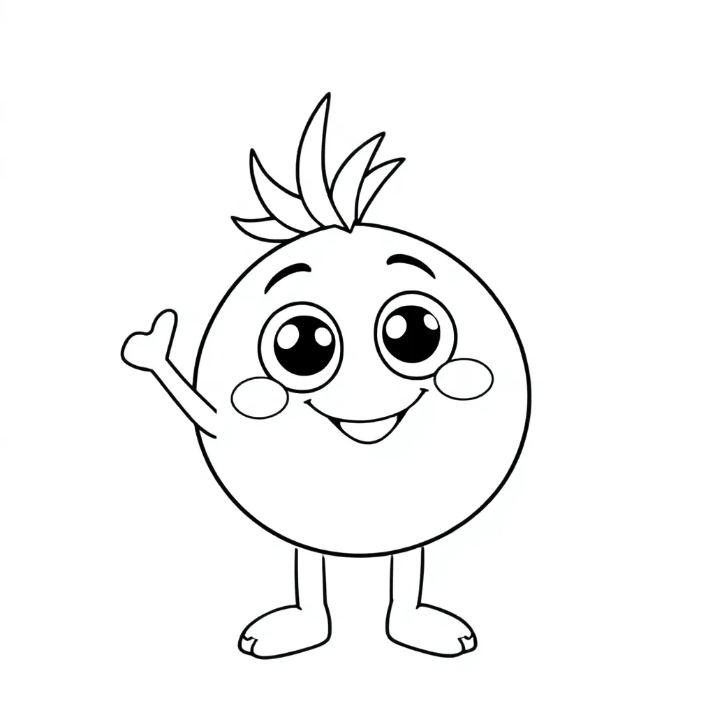 Spunkrie kleurplaat voor kinderen