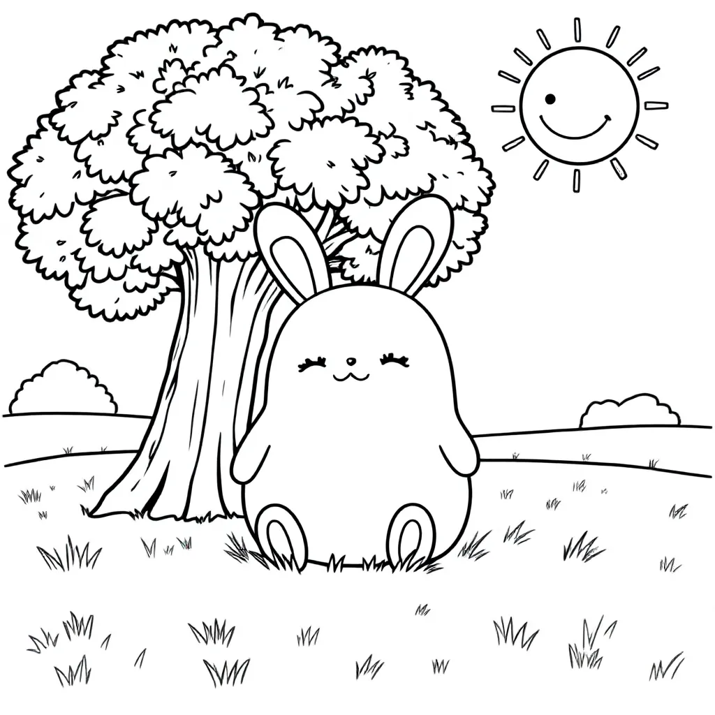Squishmallo coloring page for children
