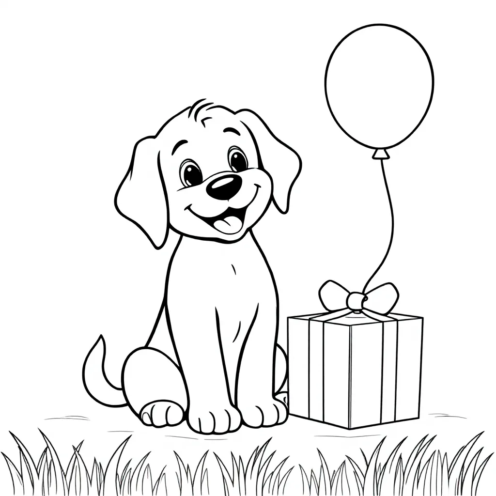 Sticht Verjaardag coloring page for children