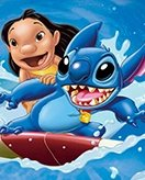 Stitch coloring page for children