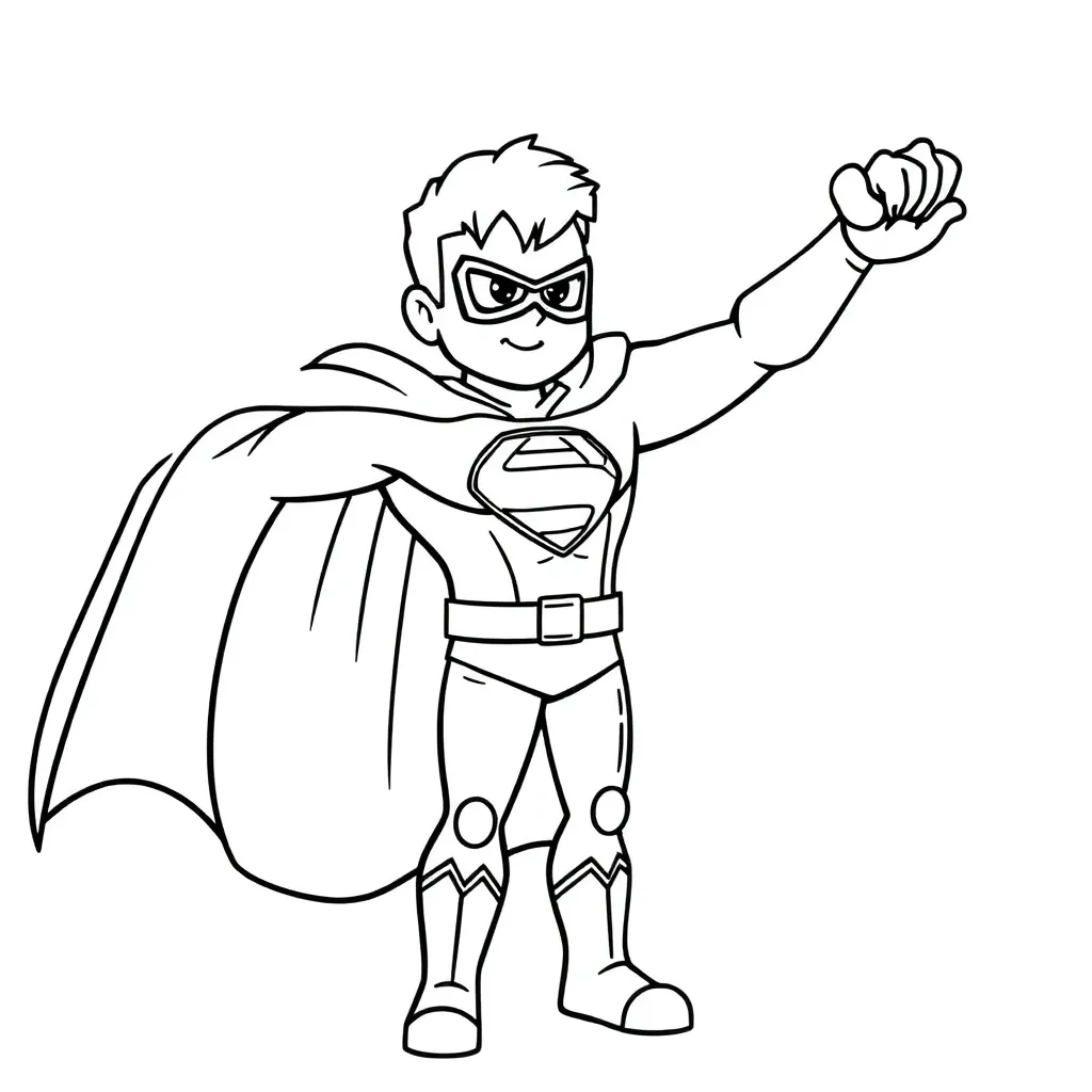 Superhelden Avontuur Actie Marvel Dc Comics coloring page for children
