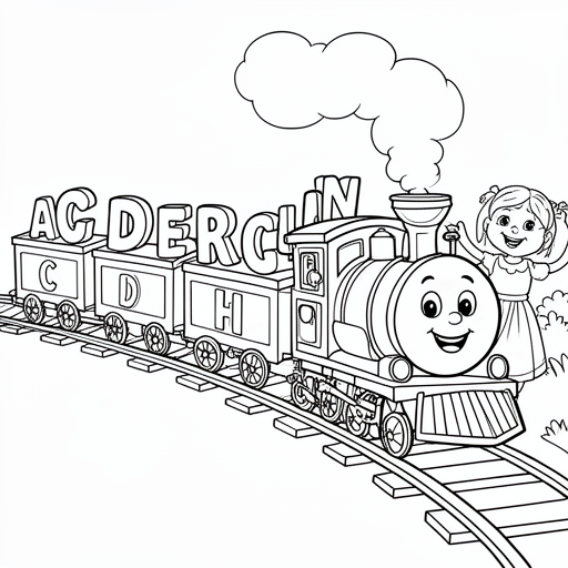 Teken het alfabet en eronder de naam Rabia kleurplaat voor kinderen