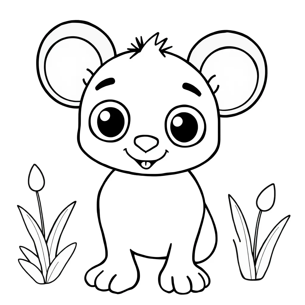 Ticky Tock Kleurplaat coloring page for children
