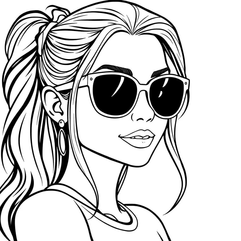 Top Model Mode Creatief Tekenen Kinderen coloring page for children