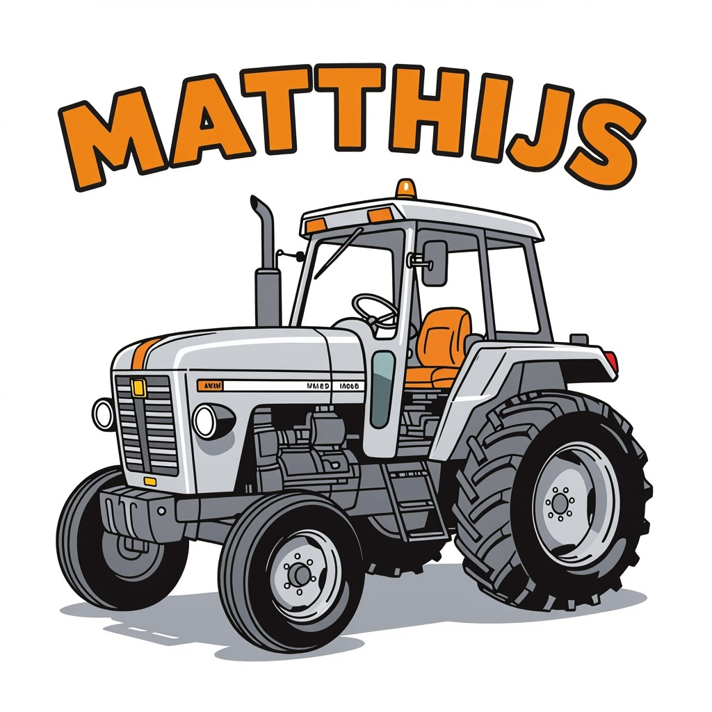 Tractor kleurplaten voorbeeld
