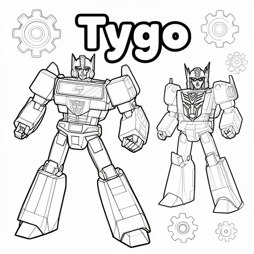 transformers kleurplaat voor kinderen