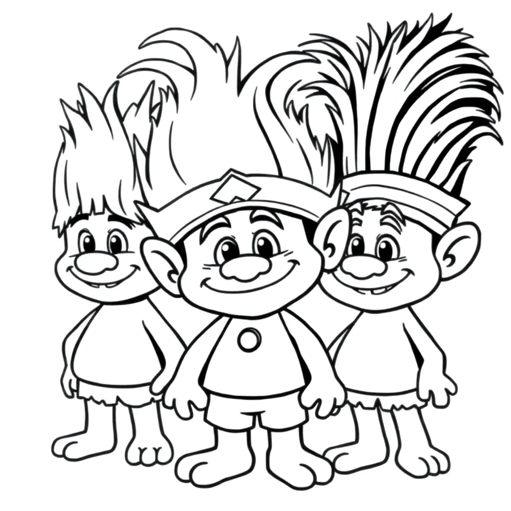 Trolls Poppy Muziek Creatief Kindertekening coloring page for children