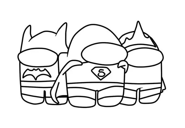 Unter Uns Superhelden coloring page for children