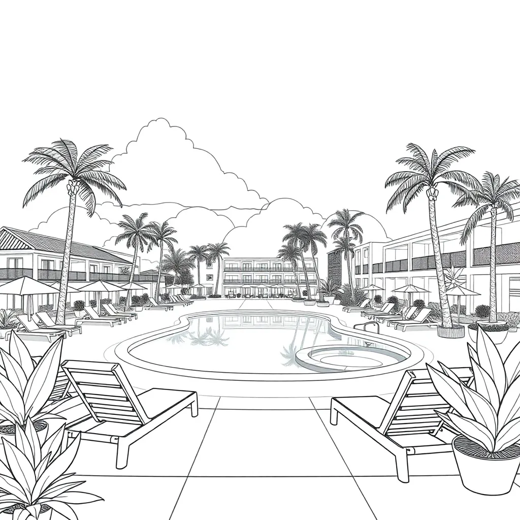 Vakantie Kleurplaten coloring page for children