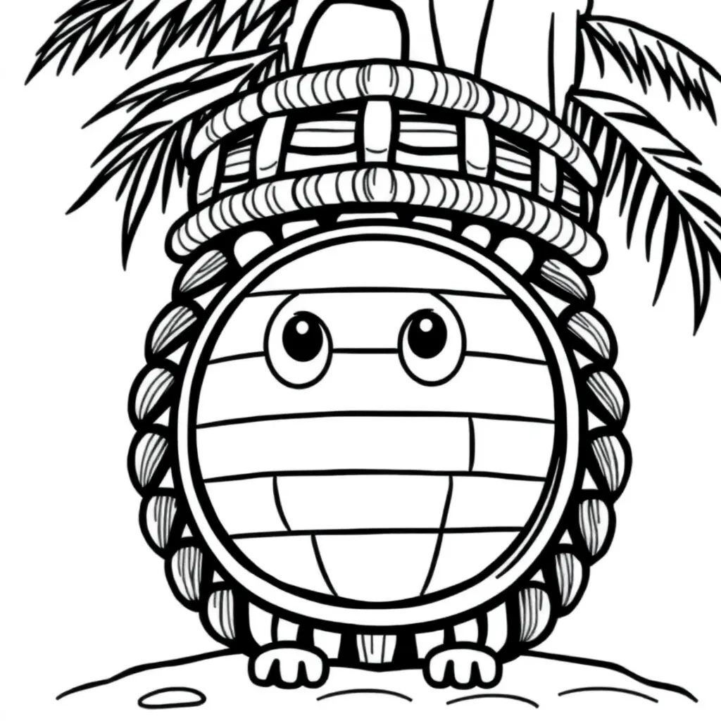 Vakantie Strand Zomer Creatief Ontspanning coloring page for children