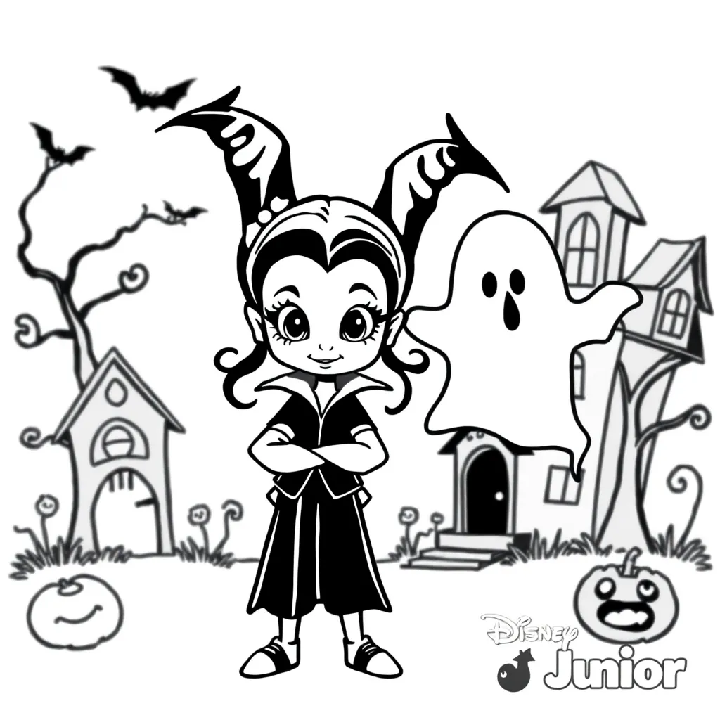 Vampirina Kleurplaten coloring page for children