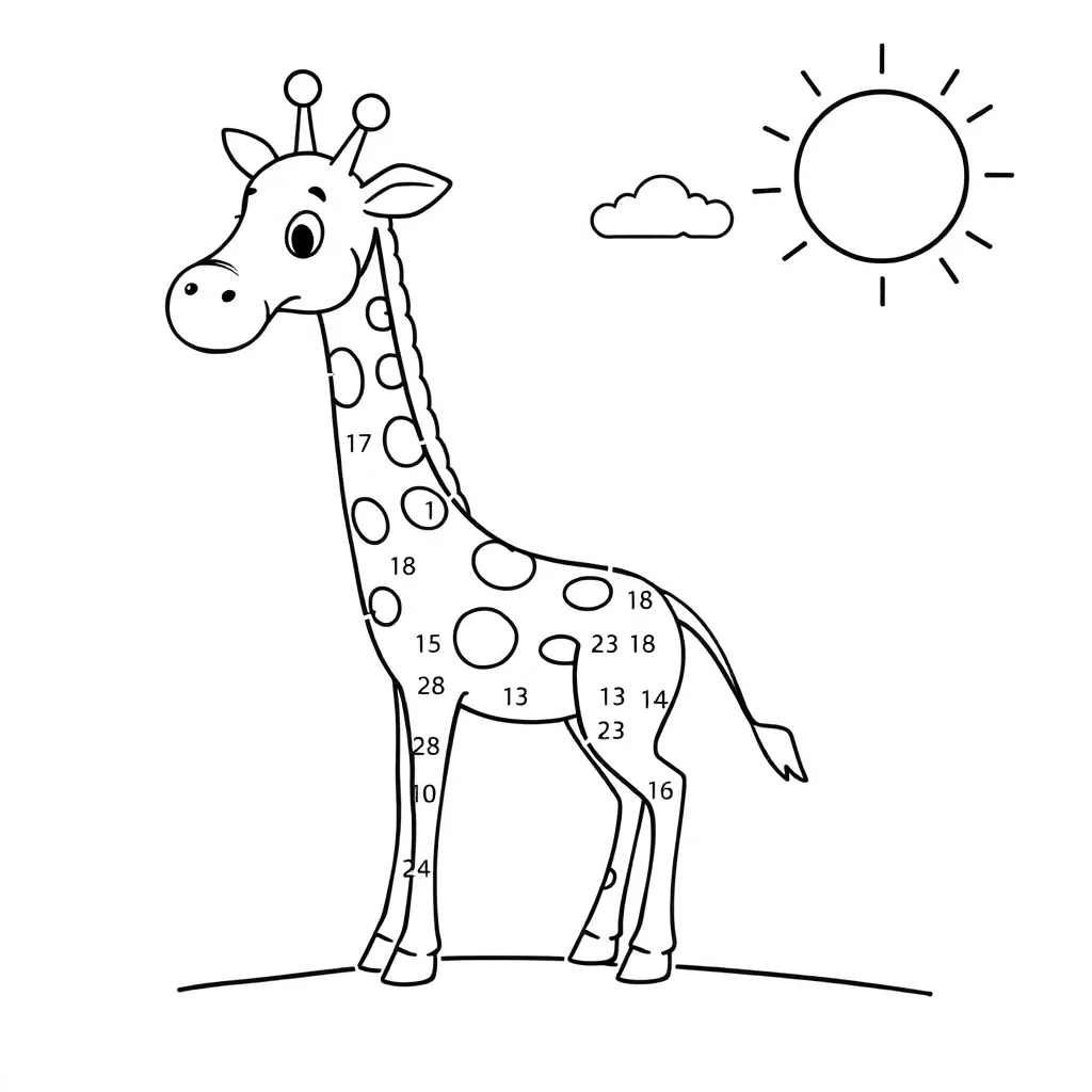 Verbinden Punten Puzzel Educatief Tekenen coloring page for children