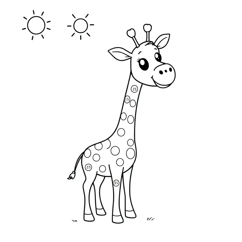 Verbinden, Punkte, zeichnen, Puzzle, pädagogische Malvorlage für Kinder