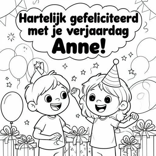 Verjaardag van beste vriendin (2 meiden) (Zijn pubers) kleurplaat voor kinderen