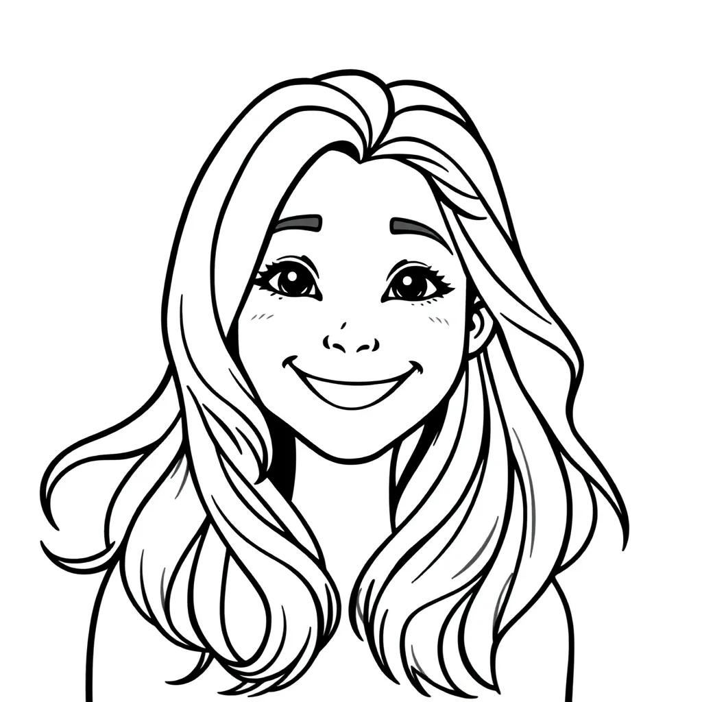 Violetta Disney Muziek Portret Creatief coloring page for children