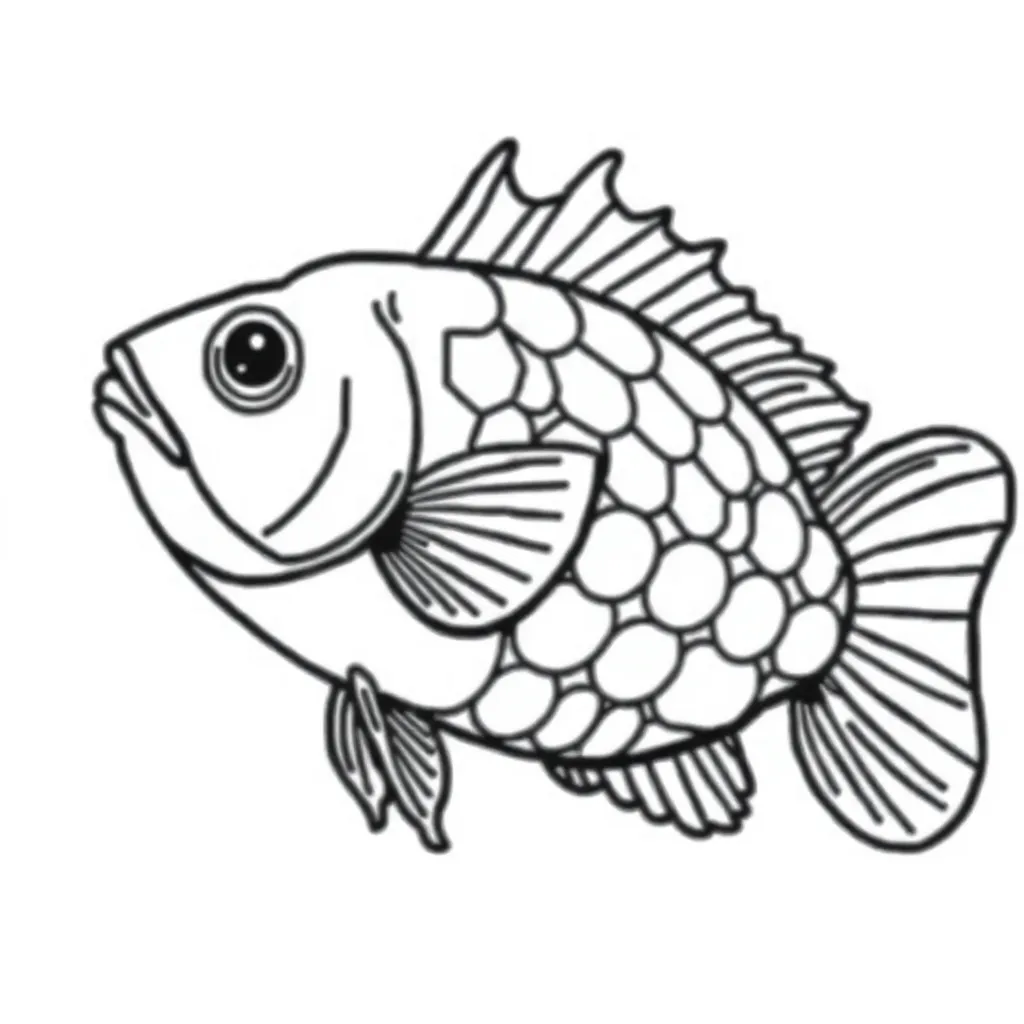 Vis Onderwaterwereld Aquarium Educatief Creatief coloring page for children