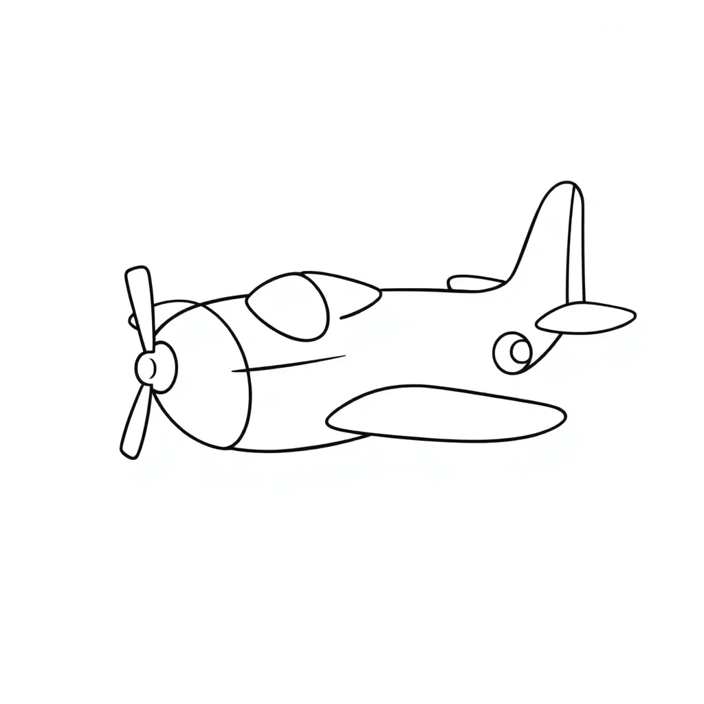 Vliegtuig Luchtvaart Transport Reizen Avontuur coloring page for children