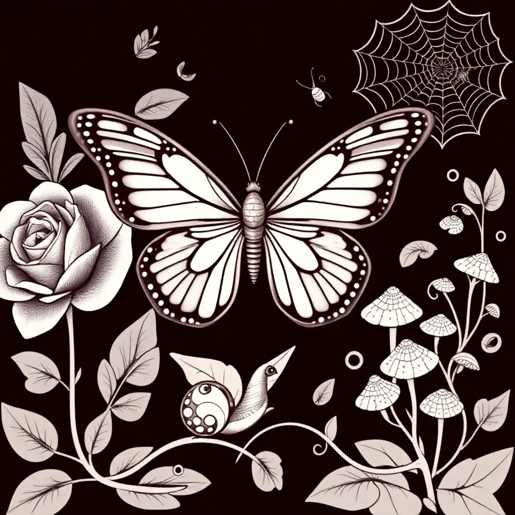 vlinder kleurplaat voor kinderen