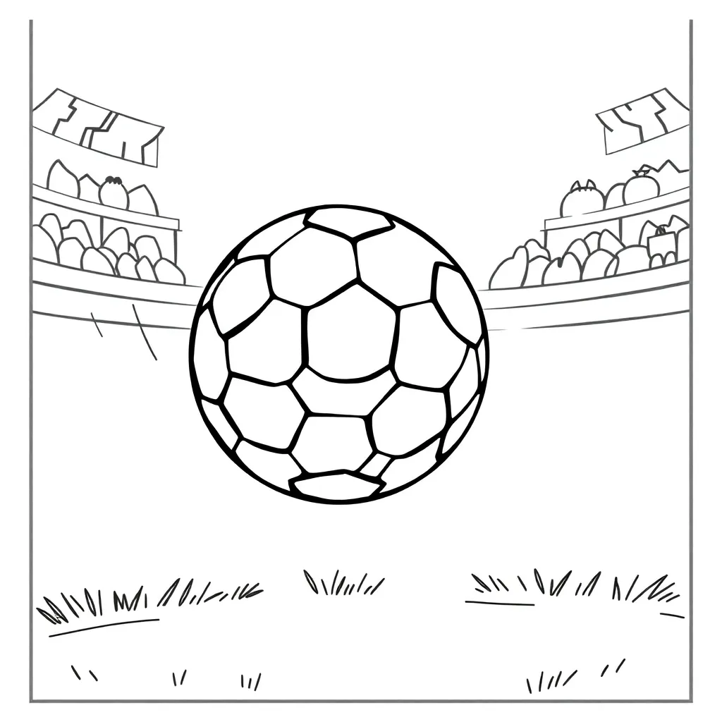 Voetbal Sportief Creatief Kinderen Doelpunt coloring page for children